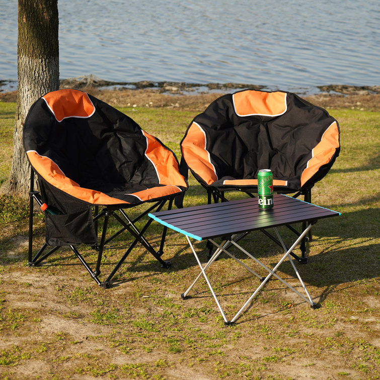 Trademark Innovations Double Folding Camp and Beach Chair with